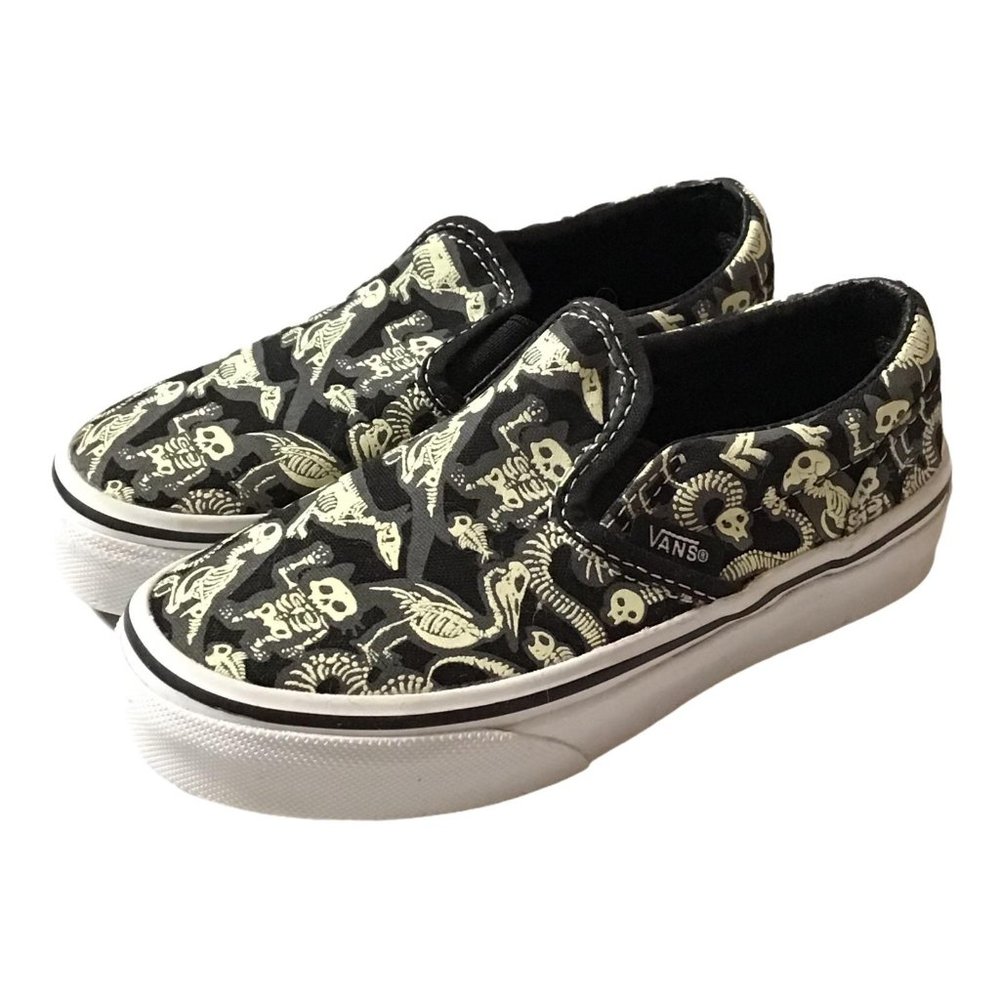 VANS Toddler Sz 10.5 Dinosaur Glow Sneaker - Picture 1 of 11